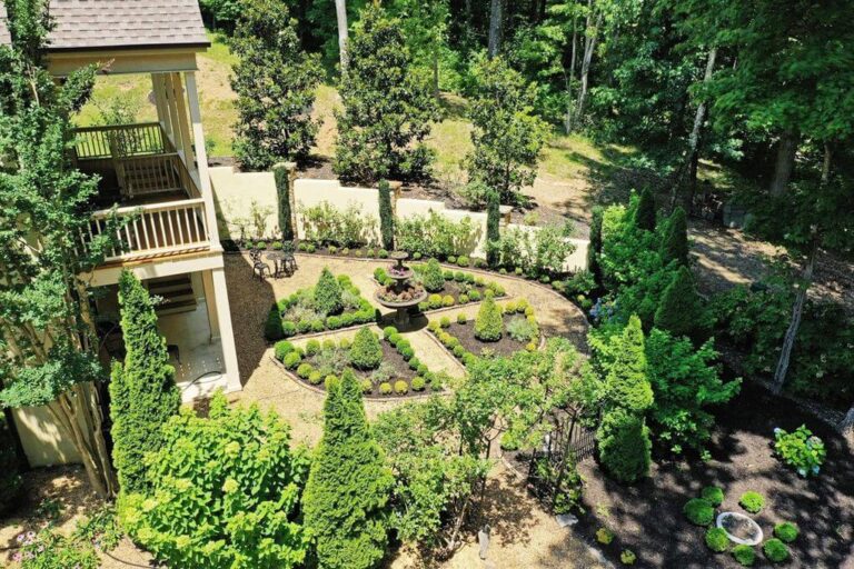 overlooking home garden